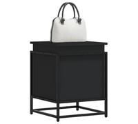 vidaXL Caja almacenaje con tapa madera ingeniería negro 40x40x51,5 cm