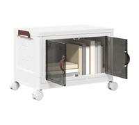 vidaXL Caja de almacenaje apilable con ruedas 28 l 48,5x29,5x33 cm