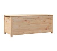vidaXL Caja de Almacenaje Baúl de Herramientas Arcón Madera Maciza de Pino Multitalla Natural / 110 x 50 x 45.5 cm 110 x 50 x 45.5 cm