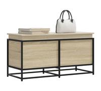 vidaXL Caja de almacenaje con tapa madera roble Sonoma 100x40x51,5 cm