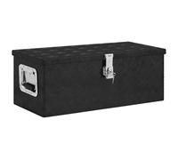 vidaXL Caja de Almacenaje de Aluminio Exterior Patio Tapa Aparador Color Negro, Plateado, y mas