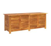 vidaXL Caja de Almacenaje de Jardín, Baúl con Tapa para Juguetes Cojines, Arcón de Ordenación, Mueble para Patio Terraza, Madera Maciza de Acacia