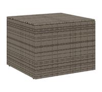 vidaXL Caja de Almacenaje de Jardín, Cofre de Almacenaje, Asiento Banco Exterior, Baúl para Juguetes Patio, Ratán Sintético Gris 291L