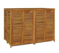 vidaXL Caja de almacenaje de jardín madera maciza acacia 140x87x104 cm