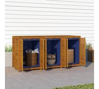 vidaXL Caja de almacenaje de jardín madera maciza acacia 210x87x104 cm