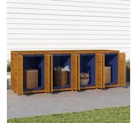 vidaXL Caja de almacenaje de jardín madera maciza acacia 280x87x104 cm