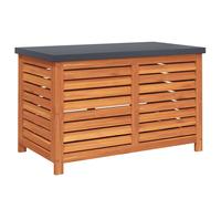vidaXL Caja de almacenaje de jardín madera maciza eucalipto 90x48x55cm
