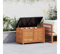 vidaXL Caja de almacenaje de jardín madera maciza eucalipto 90x48x55cm
