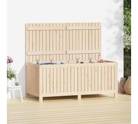 vidaXL Caja de almacenaje jardín madera maciza de pino 147x68x64 cm
