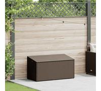vidaXL Caja de almacenaje para jardín ratán sintético marrón 110x50x58 cm
