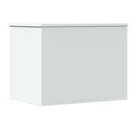 vidaXL Caja de almacenaje madera de ingeniería blanca 60x42x46 cm
