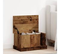 vidaXL Caja de almacenaje madera de ingeniería envejecida 30x50x28 cm
