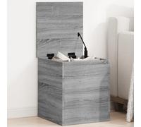 vidaXL Caja de almacenaje madera de ingeniería gris Sonoma 40x42x46 cm