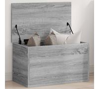 vidaXL Caja de almacenaje madera de ingeniería gris Sonoma 60x35x35 cm