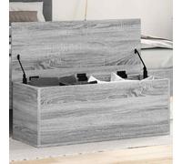 vidaXL Caja de almacenaje madera de ingeniería gris Sonoma 90x35x35 cm