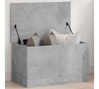 vidaXL Caja de almacenaje madera ingeniería gris hormigón 60x35x35 cm