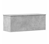 vidaXL Caja de almacenaje madera ingeniería gris hormigón 90x35x35 cm