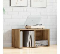 vidaXL Caja de almacenaje madera ingeniería roble artisan 69,5x34x36cm