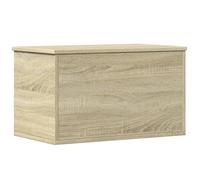 vidaXL Caja de almacenaje Madera ingeniería Roble Sonoma 60x35x35 cm, Cofre/baúl
