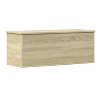 vidaXL Caja de almacenaje Madera de ingeniería 90x35x35 cm Cofre y baúl Roble Sonoma