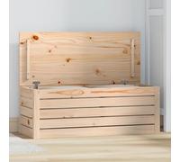 vidaXL Caja de Almacenaje Baúl Armario Tapa Cesto Cubo Ropa Zapatos Juguetes Cuarto Baño Sala de Estar Dormitorio Madera Maciza de Pino