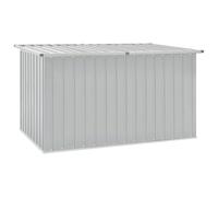 vidaXL Caja de Almacenaje para Jardín, Baúl para Cojines Almohadas Mantas, Cofre de Herramientas, Caja para Porche Patio Terraza, Gris