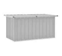 vidaXL Caja de almacenaje para jardín – Baúl/cofre para cojines y herramientas, Gris