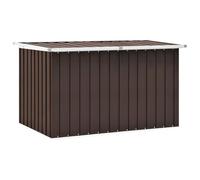 vidaXL Caja de Almacenaje para Jardín, Baúl para Cojines Almohadas Mantas, Cofre de Herramientas, Caja para Porche Patio Terraza, Marrón