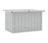 vidaXL Caja de Almacenaje para Jardín, Baúl para Cojines Almohadas Mantas, Cofre de Herramientas, Caja para Porche Patio Terraza, Gris