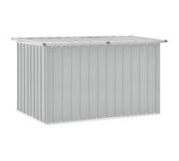 vidaXL Caja de almacenaje para jardín – Baúl para cojines, almohadas y herramientas, Gris