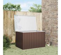 vidaXL Caja de almacenaje para jardín marrón 149x99x93 cm