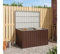vidaXL Caja de almacenaje para jardín marrón 150x101x91 cm