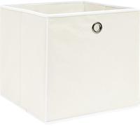 vidaXL: Caja de almacenamiento, 10 unidades, blanca, 32x32x32 cm, de tela