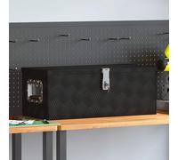 vidaXL Caja de almacenamiento, color , 70x31x27 cm, aluminio
