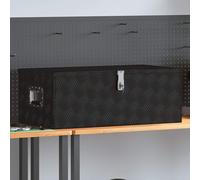 vidaXL Caja de almacenamiento, color , 90 x 47 x 33,5 cm, aluminio