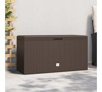 vidaXL Caja de almacenamiento de jardín marrón 114x47x60 cm