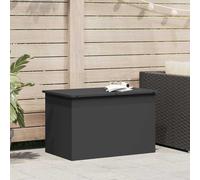 vidaXL Caja de Almacenamiento Exterior Negro 80 x 50,5 x 50 cm Acero