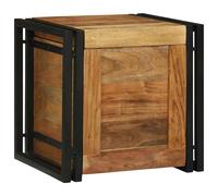 vidaXL Caja de Almacenamiento Marrón y Negro 40 x 40 x 40 cm