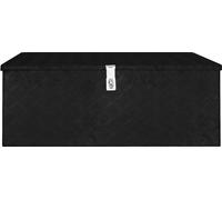 vidaXL Caja de almacenamiento negra, 100x55x37 cm, de aluminio