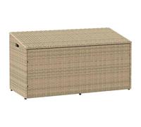 vidaXL Caja almacenaje jardín ratán sintético 110x50x58 cm en color Gris claro/Gris/Negro y más