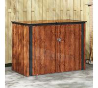vidaXL Caja de Almacenamiento para Jardín Marrón 151,5 x 82 x 110,5 cm