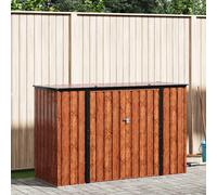 vidaXL Caja de Almacenamiento para Jardín Marrón 214 x 82 x 132 cm