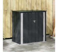 vidaXL Caja de Almacenamiento para Jardín Negro 101,5 x 57 x 100,5 cm