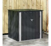 vidaXL Caja de Almacenamiento para Jardín Negro 101,5 x 82 x 100 cm