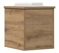 vidaXL Caja de Almacenamiento Roble Artesanal 30 x 35 x 35 cm, Caja de Almacenamiento Moderna, Organizador Rectangular, Solución sin Desorden, Espacio Ample, Diseño Compacto