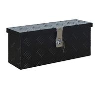 vidaXL Maletín de aluminio – Organización y almacenamiento 485x140x200 mm Negra