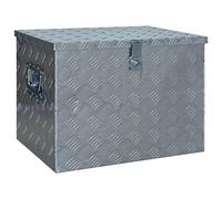vidaXL Caja de aluminio 610x430x455 mm para herramientas, plateada