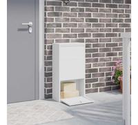 vidaXL Caja de entrega de paquetes con puerta 44 x 22 x 82 cm Acero