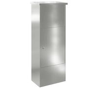 vidaXL Caja para entrega de paquetes Negro 44,5 x 29 x 110,5 cm