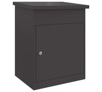 vidaXL Caja de Entrega de Paquetes Negro 47,5 x 38 x 59 cm Acero